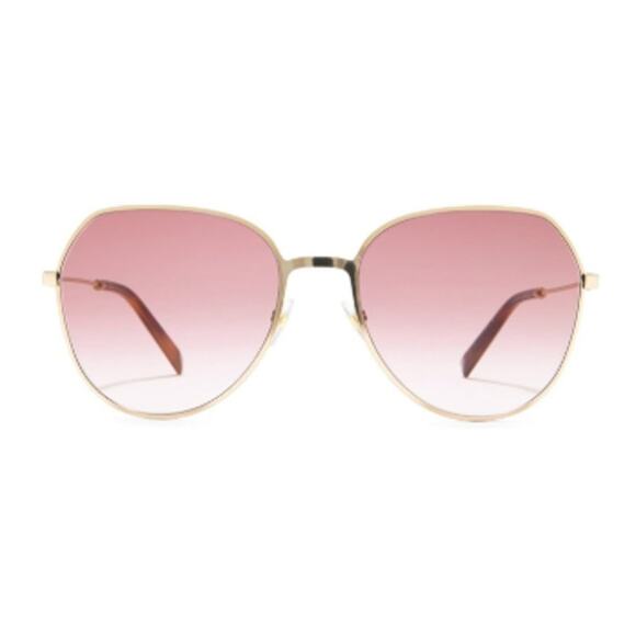 Givenchy 60mm Gradient Sunglasses Gold Pink - Picture 1 of 10